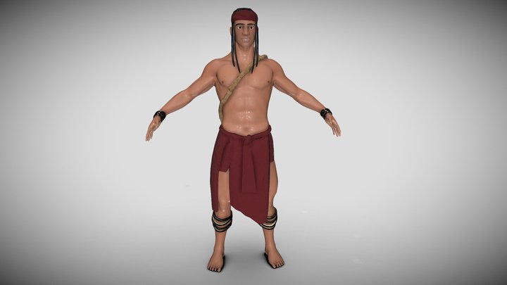 Filipino Tribesman 3D Model