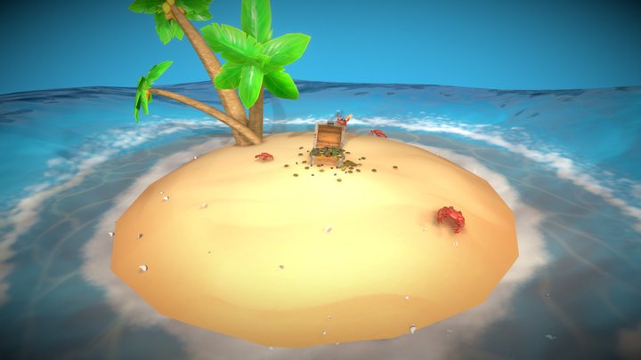 Pirate crabs treasure! 3D Model