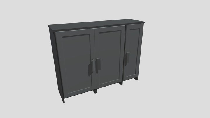 Wardrobe Low-Poly for Game