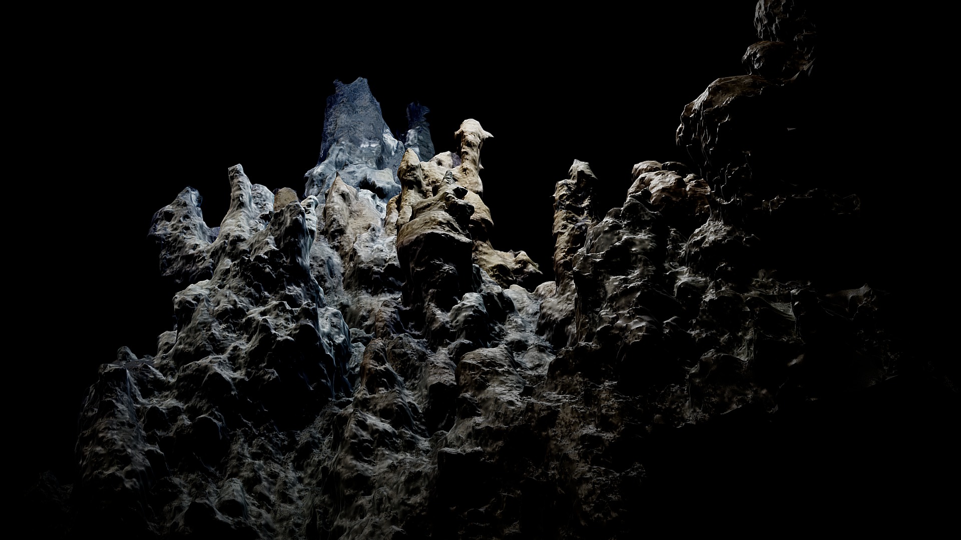 3D model Low Poly Deep Sea Hydrothermal Vent #10 - This is a 3D model of the Low Poly Deep Sea Hydrothermal Vent #10. The 3D model is about a group of people on a mountain.