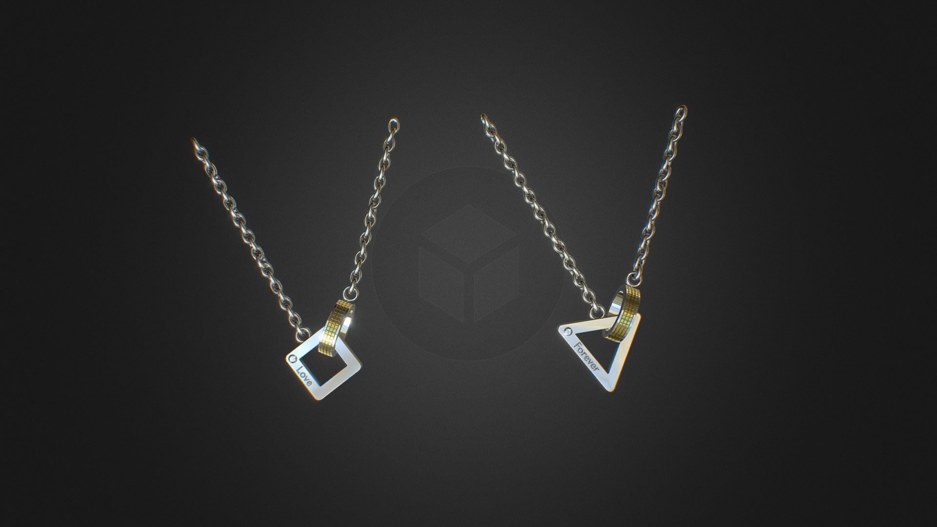 Love Forever (pendants) - 3d Model By Ilyak (@ilyaka) [2327712] - Sketchfab