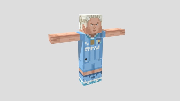 Erling Haaland Minecraft Custom Skin / 3D Model