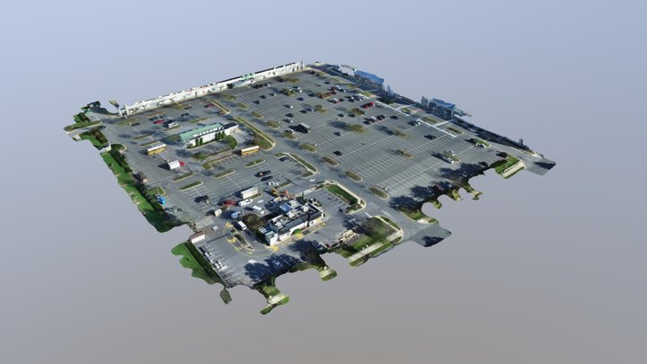 Low-altitude, high-resolution parking lot scan 3D Model