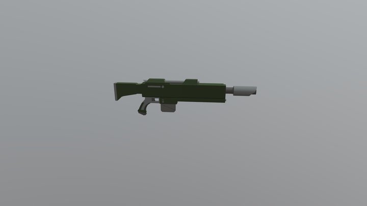 Lasgun V1 3D Model