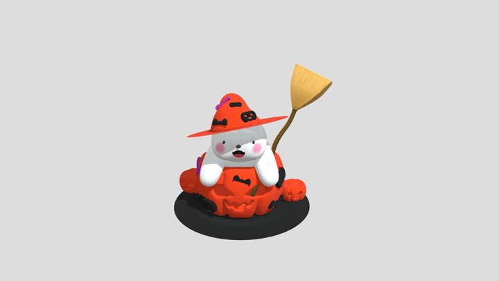 Baby cute Pumpkin 3D Model