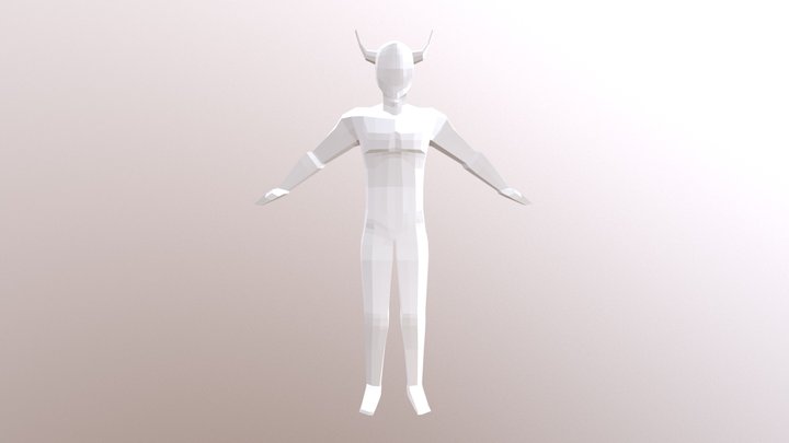Horned Man 3D Model