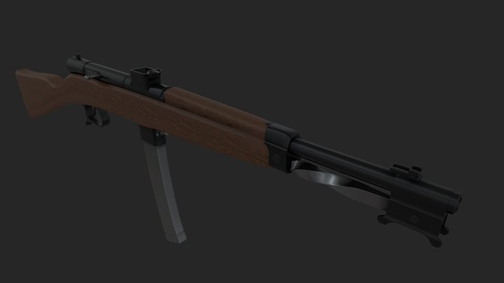 Beretta M1918 3D Model
