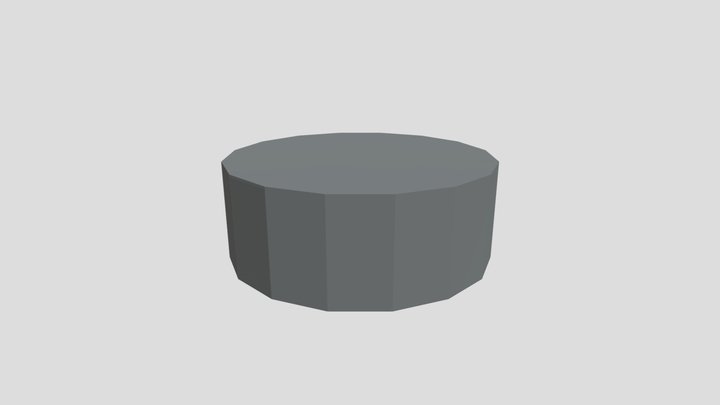 Minecraft style circle 3D Model