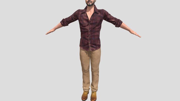 thalapathy vijay 3D Model