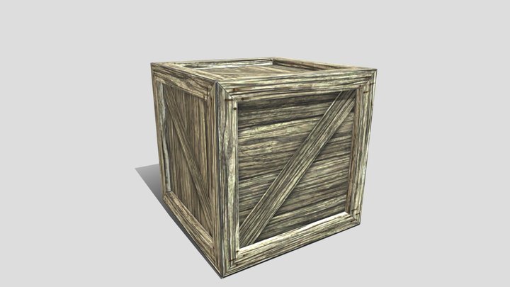 Wooden Crate 3D Model