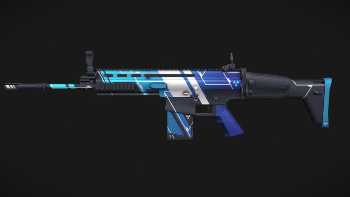 Series 2 // SCAR-H - Toxic Waste 3D Model