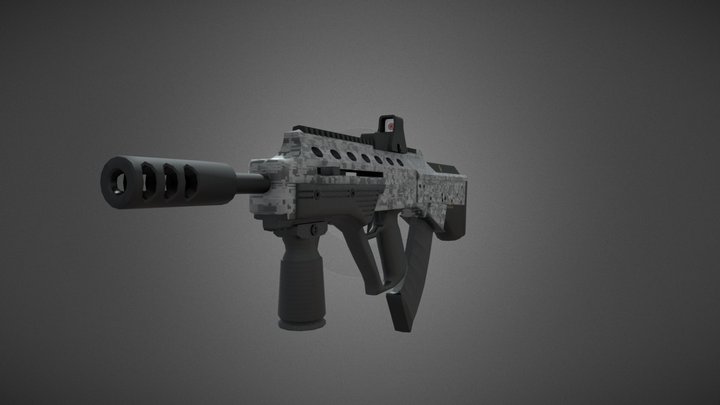 Automatic Weapon / Ukrainial military / Malyuk 3D Model
