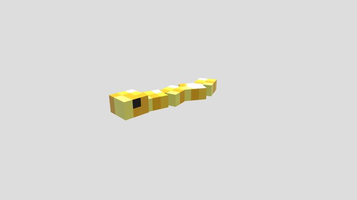 Golden Snake 3D Model