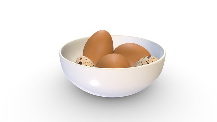 Plate with eggs – Modèle 3D gratuit STL