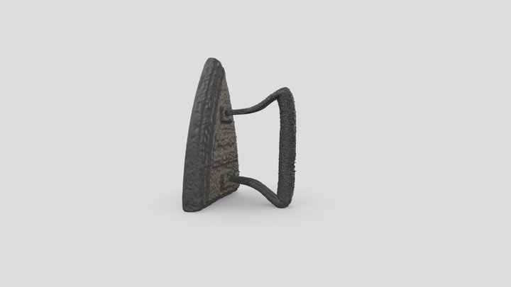 Plancha de hierro forjado 3D Model