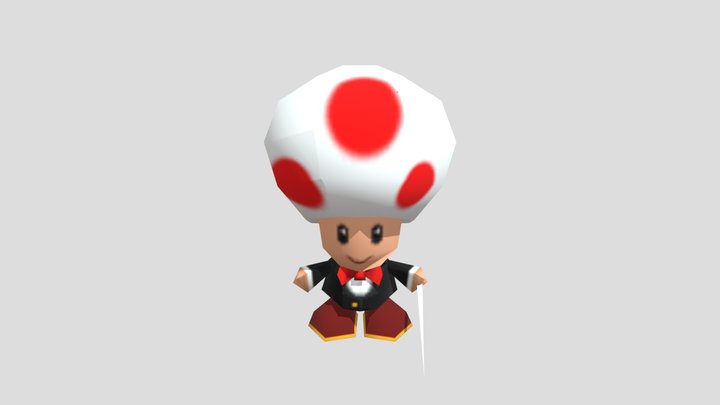 Nintendo 64 - Mario Party 2 - Toad Conductor 3D Model