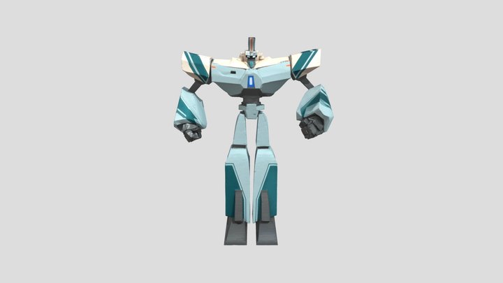 Super Giant Robot Brothers Thunder 3D Model