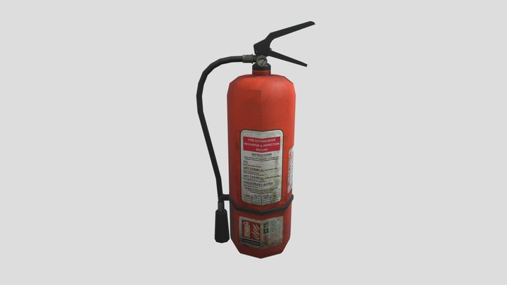 Fire Extinguisher 01 3D Model