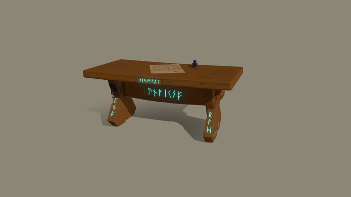 Magic Table Be Yolik 3D Model