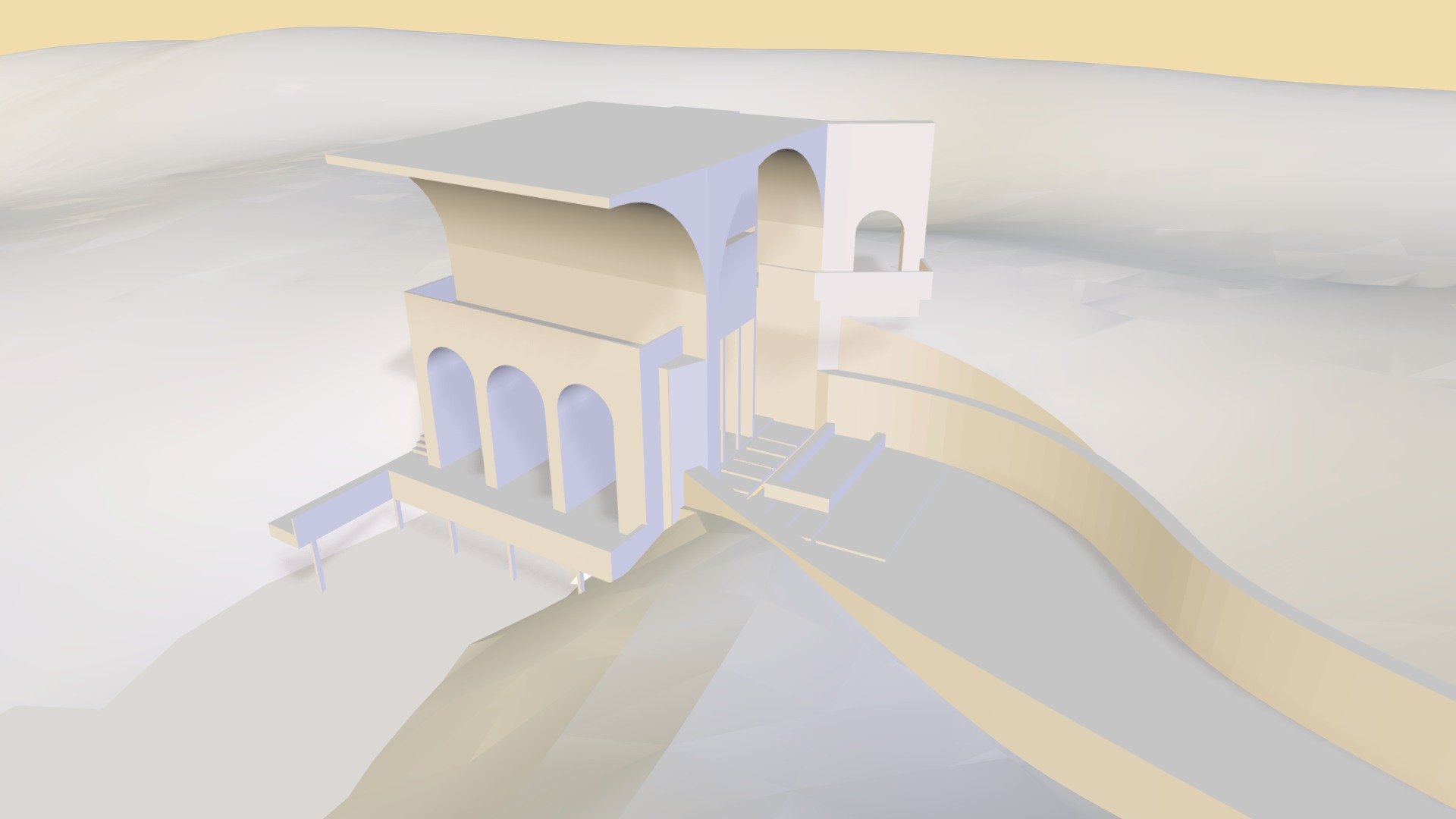 Site with model