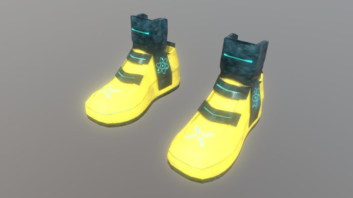 Cyberpunk Shoes 3D Model