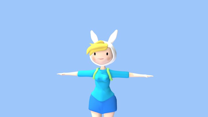 Fionna the human girl (outfit 4) 3D Model