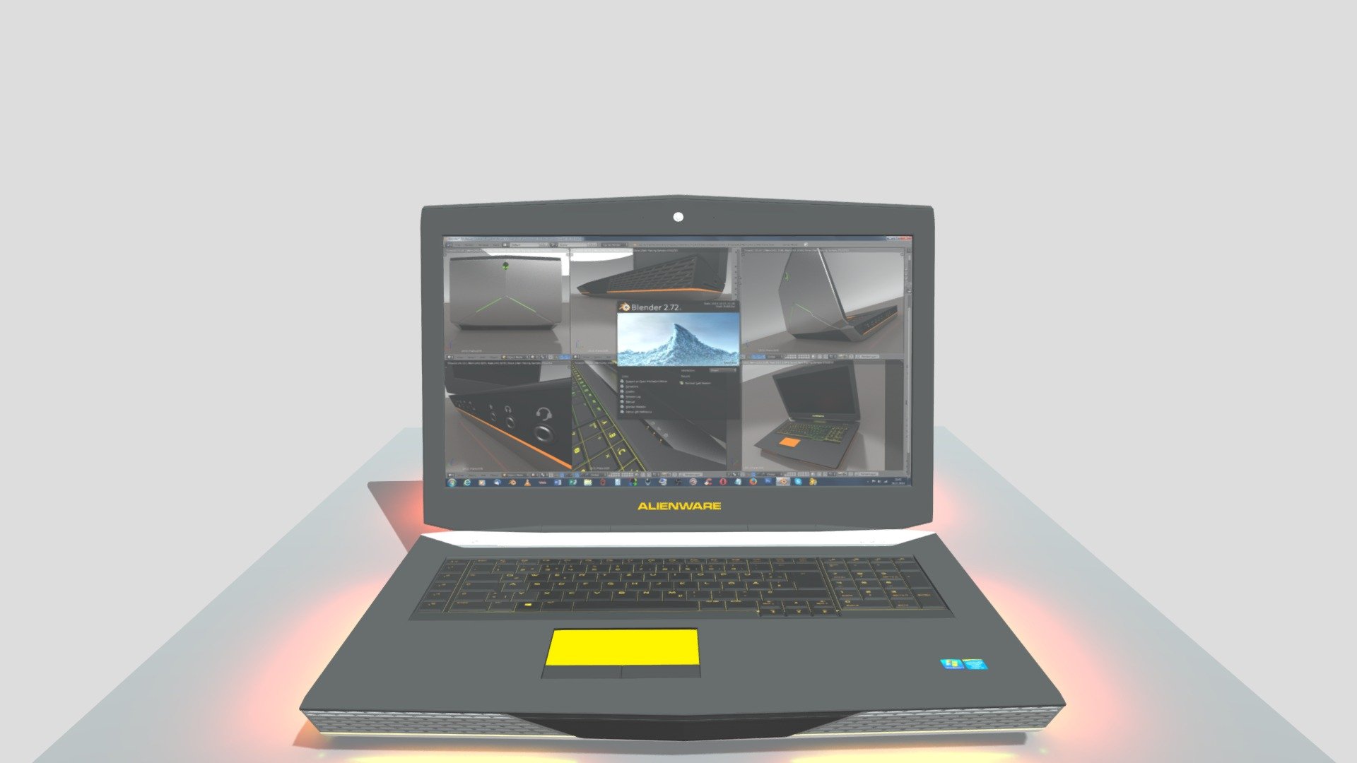 Laptop Gaming Alienware - 3D model by KylarAngelin [2332804] - Sketchfab
