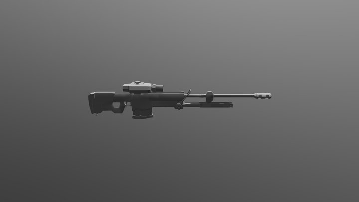 Halo sniper rifle 3D Model