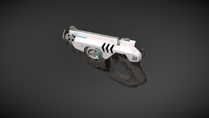 Tracer's Gun (Overwatch) 3D Model