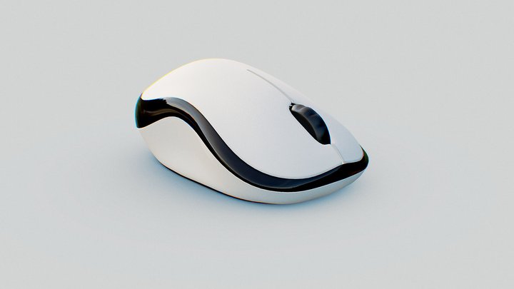 10$ Wireless Computer Mouse 3D Model