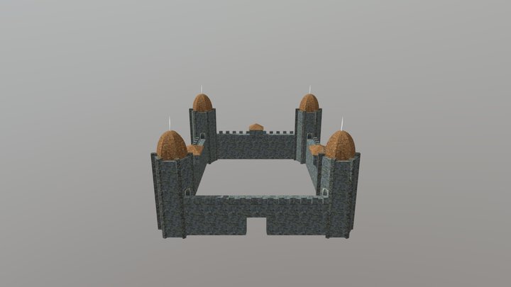 Castle Wall Test 3D Model