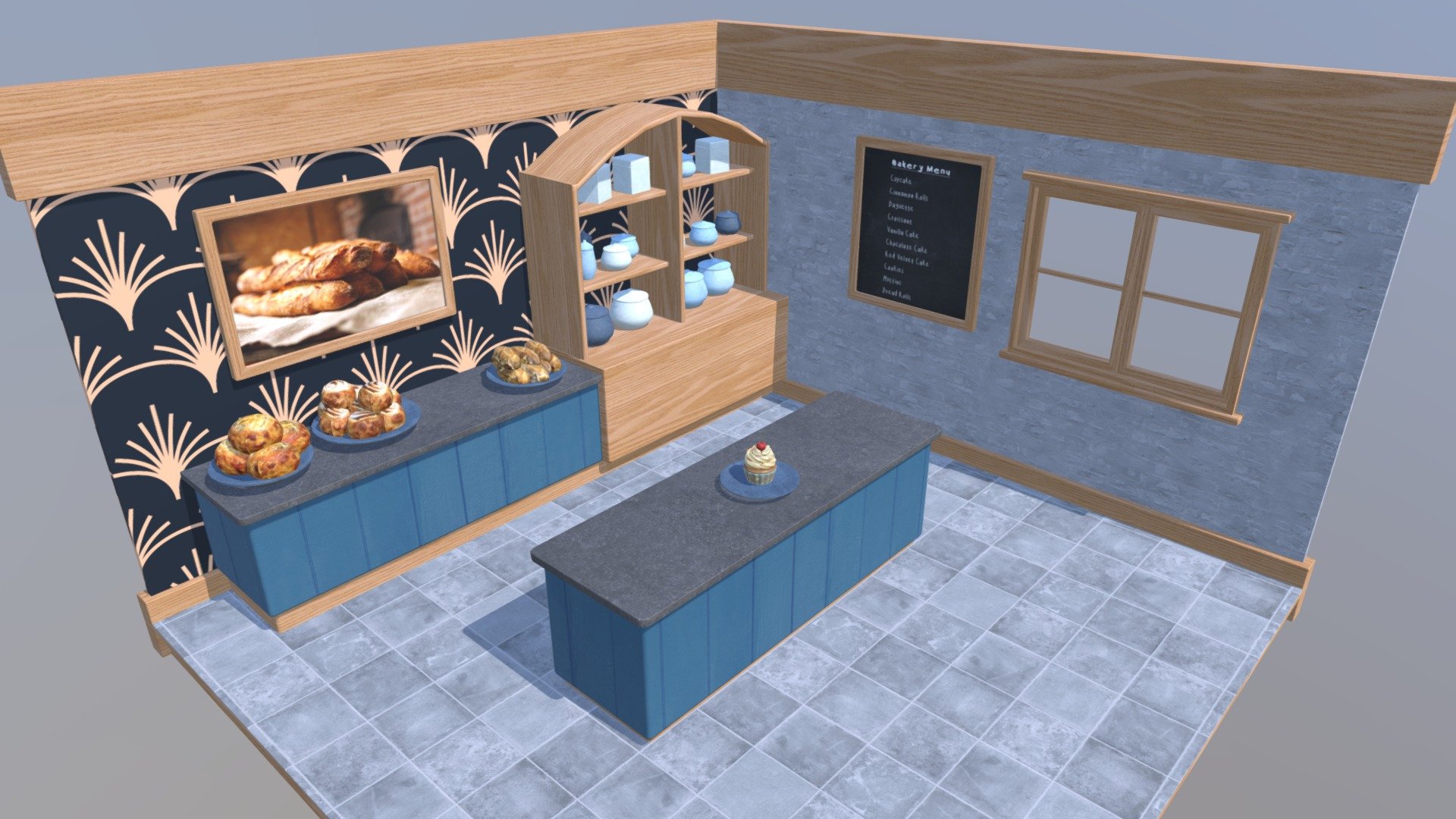 Bakery - Download Free 3D model by Spoocyy [233b142] - Sketchfab