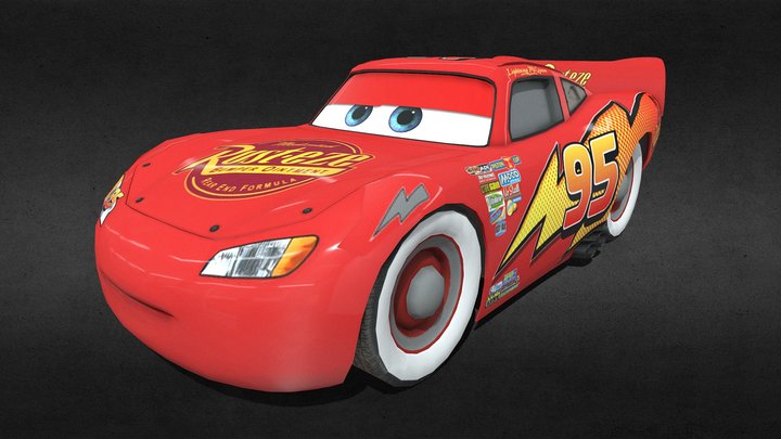 Cars 2 The Videogame - Whitewalls McQueen – Modello 3D gratuito STL