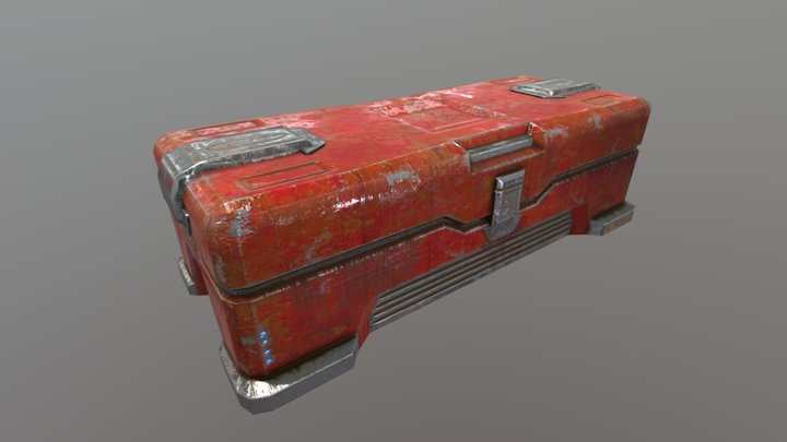Sci Fi Crate 3D Model