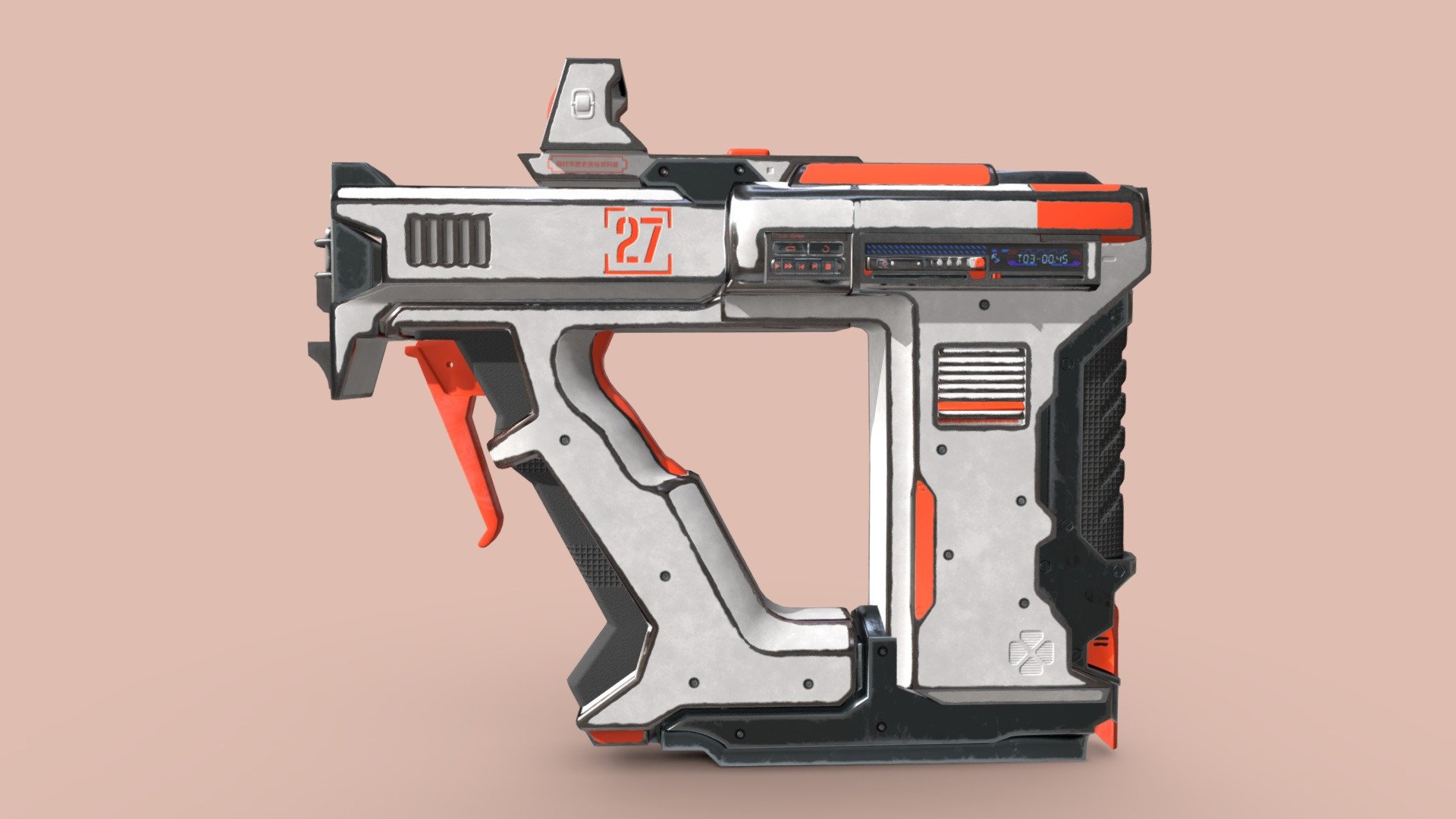 Scifi Nail Gun Raygun Download Free 3D model by antoineallardchoquette [233c3d1] Sketchfab