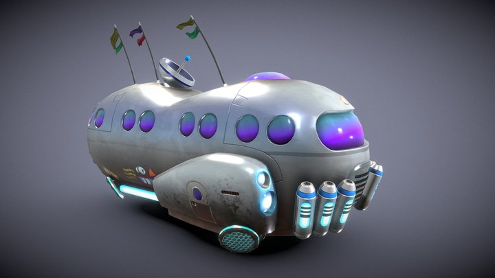 The Party Bus 3D Model