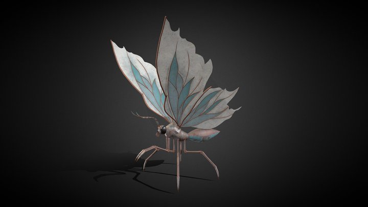 Steampunk Butterfly XIX 3D Model