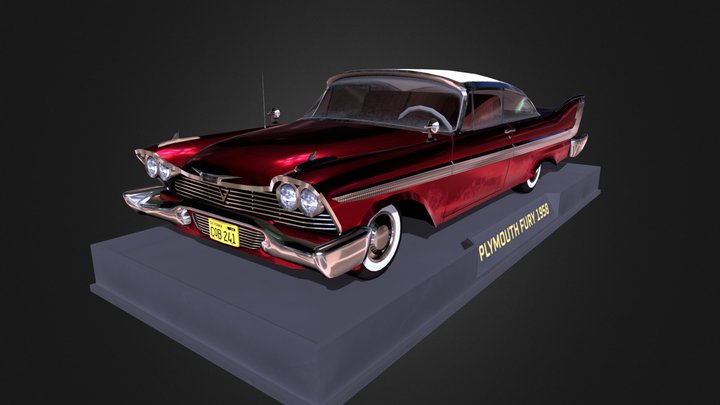 Plymouth Fury 1958 3D Model