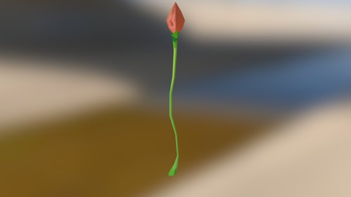 Flower Staff 3D Model