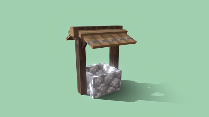 Minecraft Well 3D Model 3D Model