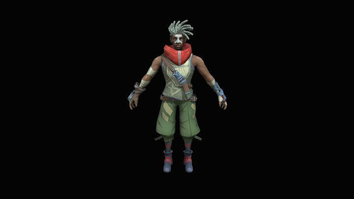 Ekko - The Boy Who Shattered Time LOL fanart 3D Model