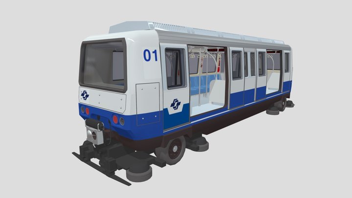 Taipei MRT Matra VAL 256 3D Model