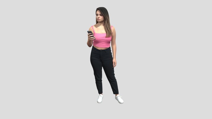 Pink Crop Top Portrait