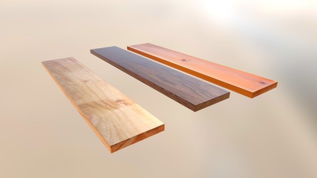 Planks Of Wood 3D Model