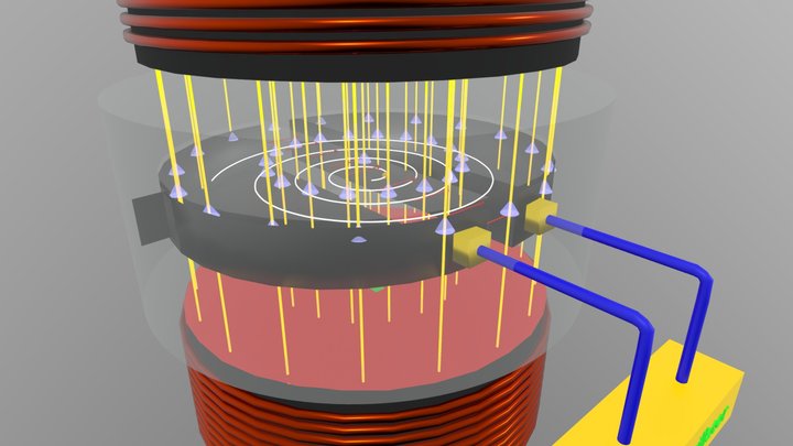 Cyclotron (The charge accelerator) 3D Model