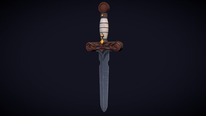 [Student Work] "Old Ritual Dagger" 3D Model