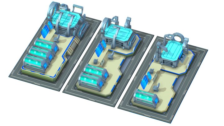 isometrical medical room hospital 03 - copy 3D Model