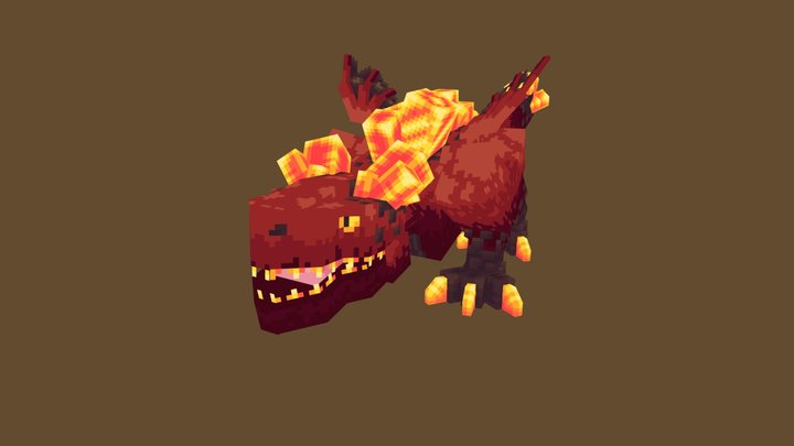Fire dragon 3D Model
