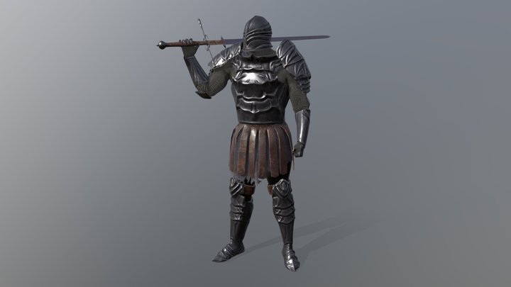 Heavy Knight 3D Model