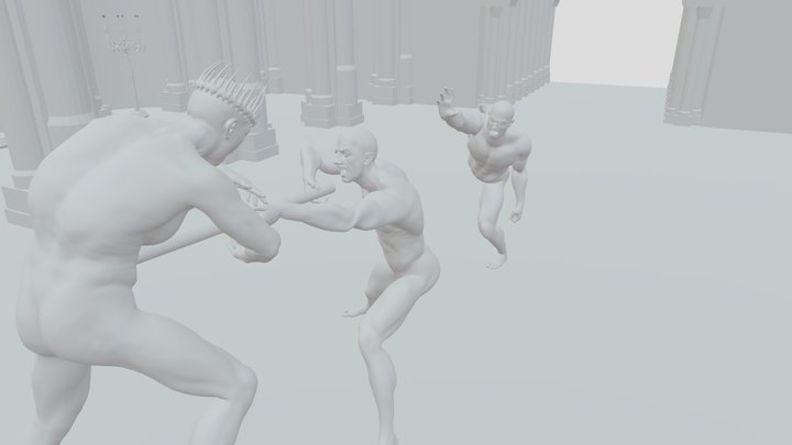 Death Of Priam Concept Art 3D Model